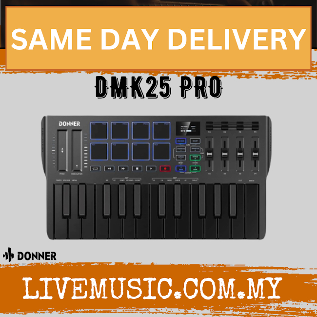 Donner DMK25 PRO Midi Keyboard ( DMK25PRO / DMK-25 PRO ) | Shopee Malaysia
