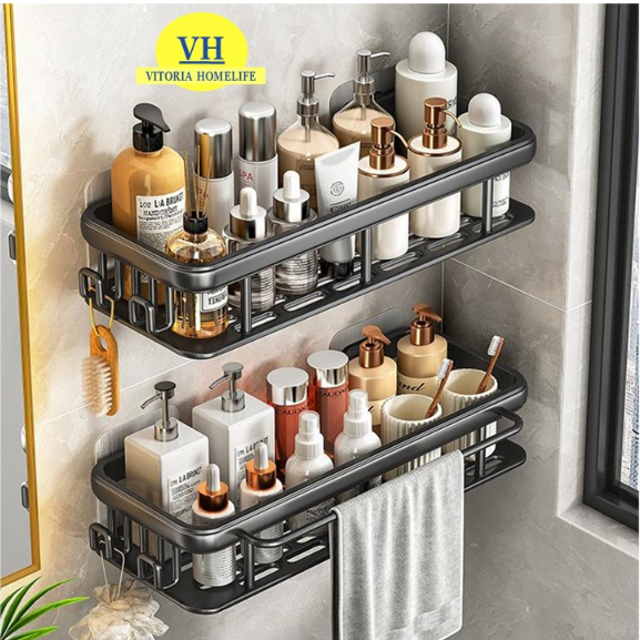 Bathroom Rack Toilet Rack Bathroom Shelf Rack Wall Mounted Shelf Wall ...