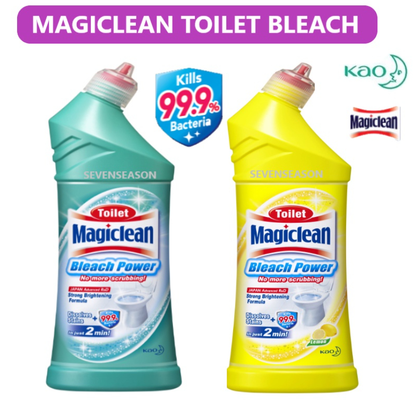 KAO MAGICLEAN TOILET BLEACH 500ML LEMON REGULAR NO MORE SCRUBBING