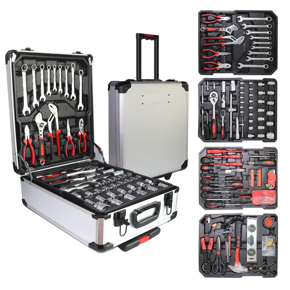 187pcs Tool Set Hand Tools Box Socket Set With Luggage Tool Box CRV T