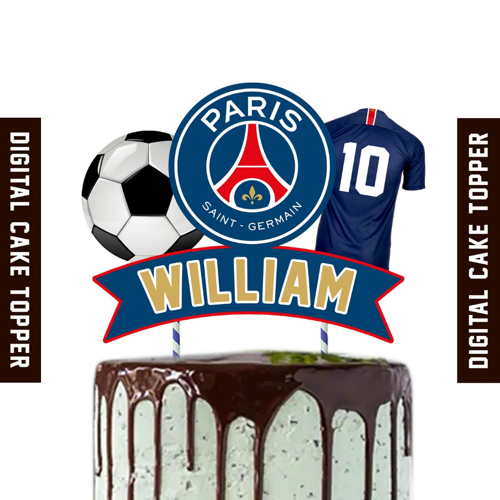 PSG CAKE TOPPER BIRTHDAY | Shopee Malaysia