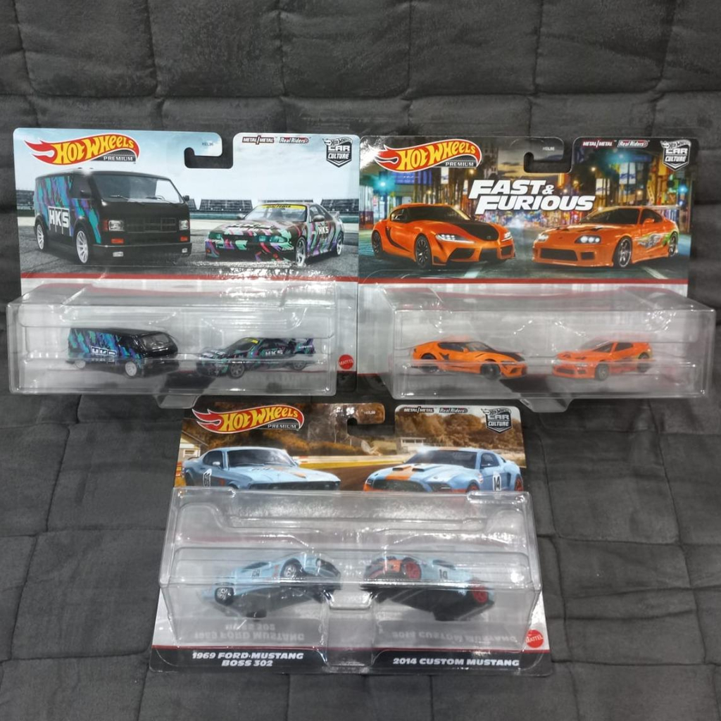 Hot Wheels Premiums 2Pack 2023 Mix 2 Gulf / HKS Shopee Malaysia