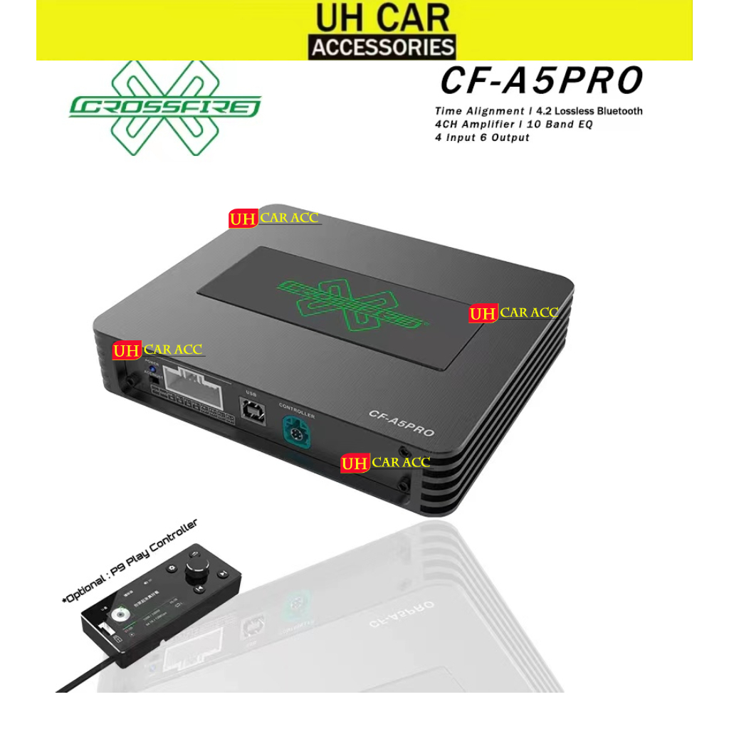 CROSSFIRE DSP Amplifier Built In 4 Channel With 10 Band