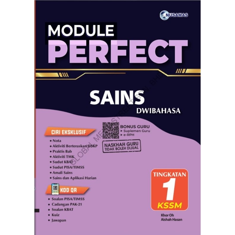 Buku Latihan Module Perfect Sains Dwibahasa Tingkatan Kssm