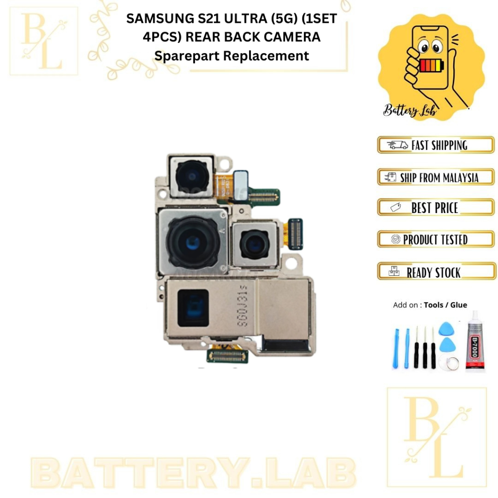 SAMSUNG S21 ULTRA (5G) (1SET 4PCS) REAR BACK CAMERA Sparepart ...