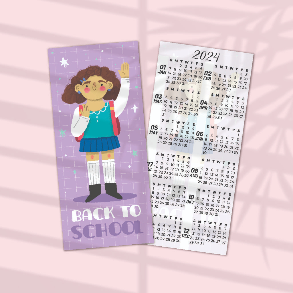 CALENDAR 2024/KALENDAR 2024 BOOKMARK / / FREEGIFT / STUDENT