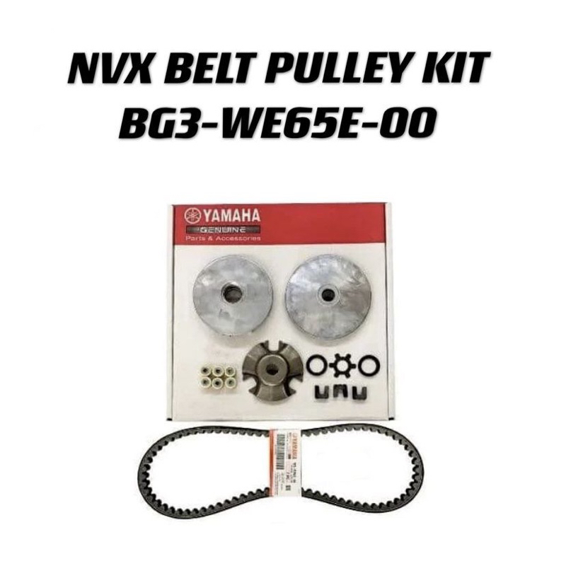 NVX 100%Original Yamaha NVX BELT PULLEY KIT SET (BG3-WE65E-00) | Shopee ...