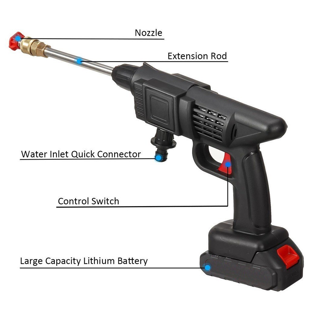 Bosch 988VF Water Jet Cordless Car Wash Floor Tiles Cleaner Spray Gun