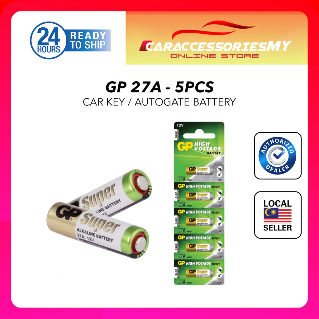 GP27A Genuine Super Alkaline Battery High Voltage 12V Car Remote Autogate Controller Camera gp27 gp 27 gp27a a27 27a