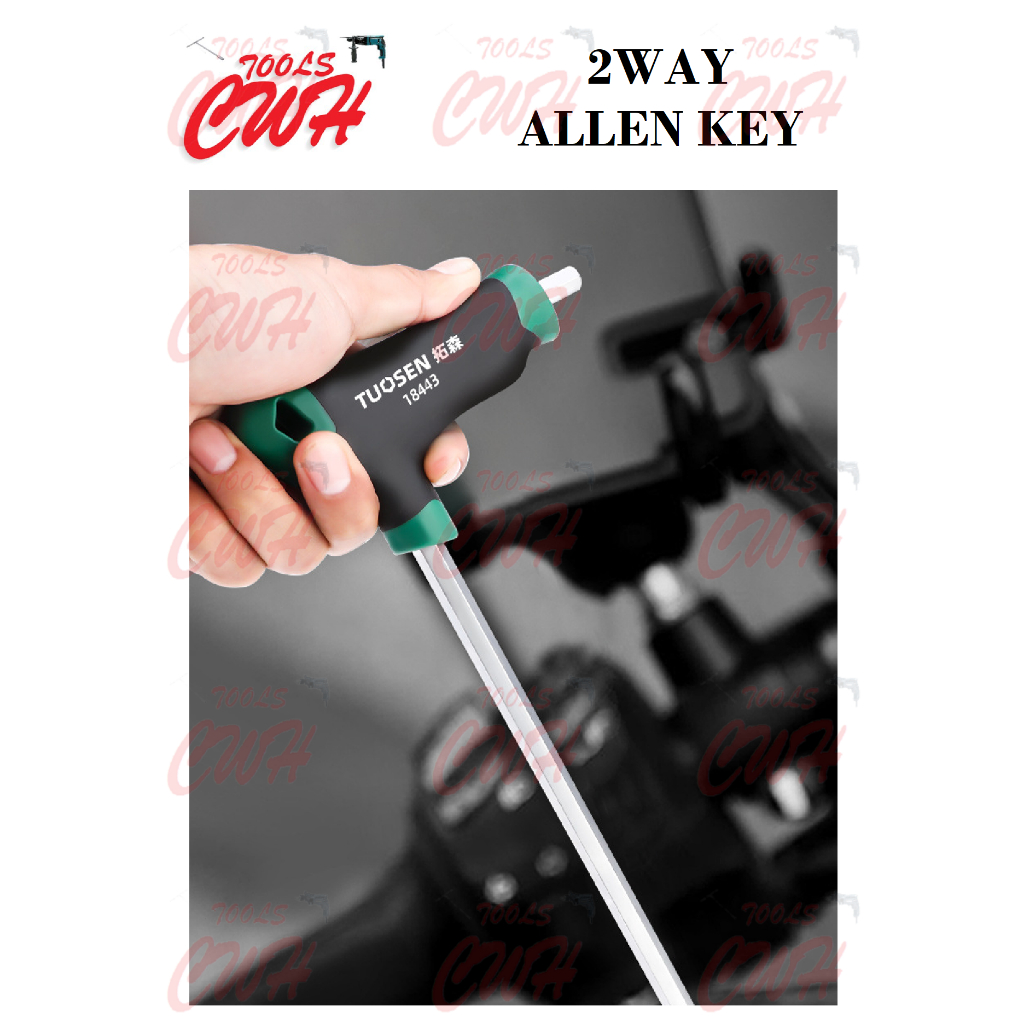 2WAY 2 WAY T HANDLE HEX BALL POINT ALLEN KEY HEXAGON DRIVER SATA ...