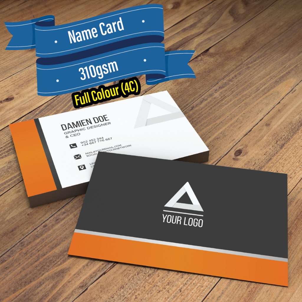 Business Card Printing Tebal / 310 gsm ArtCard Printing / Name Card