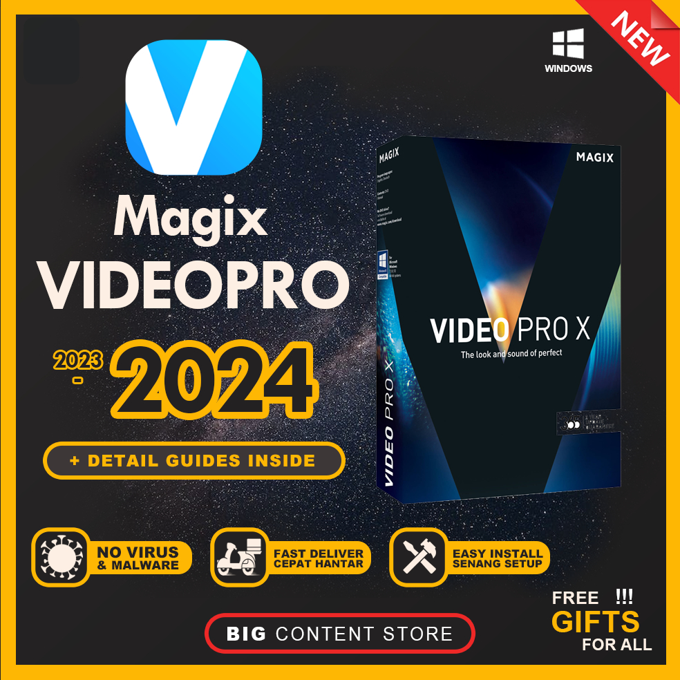 MAGIX Video Pro X14 v20 💯 EASY INSTALL SOFTWARE 💯 LIFETIME PREMIUM 💯