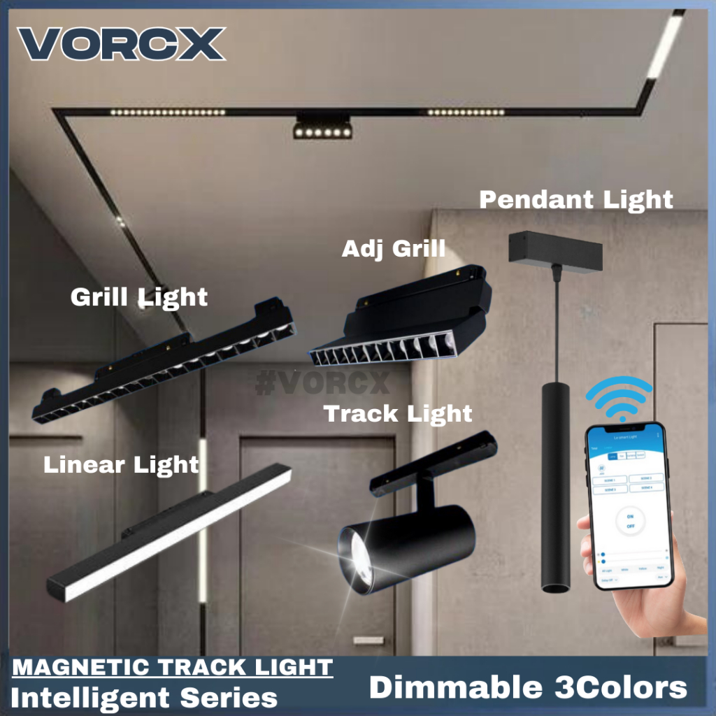 STD Track Light Smart Intelligent Series Dimmable 3Colors LED
