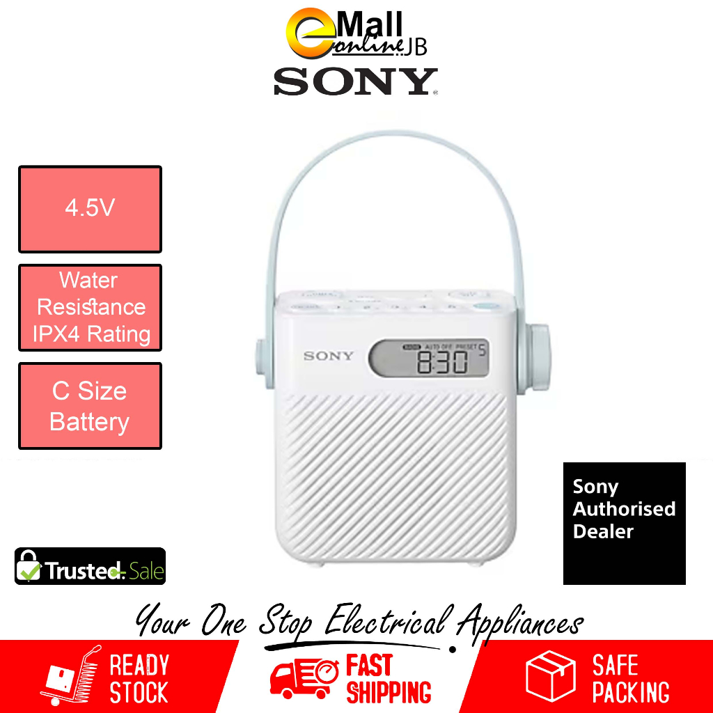 Sony ICFS80 Shower Portable Radio Shopee Malaysia