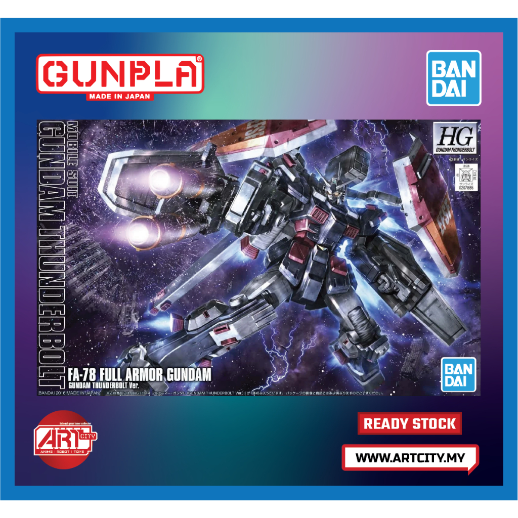 (READY STOCK) Bandai - HG FA-78 Full Armor Gundam - Gundam Thunderbolt ...