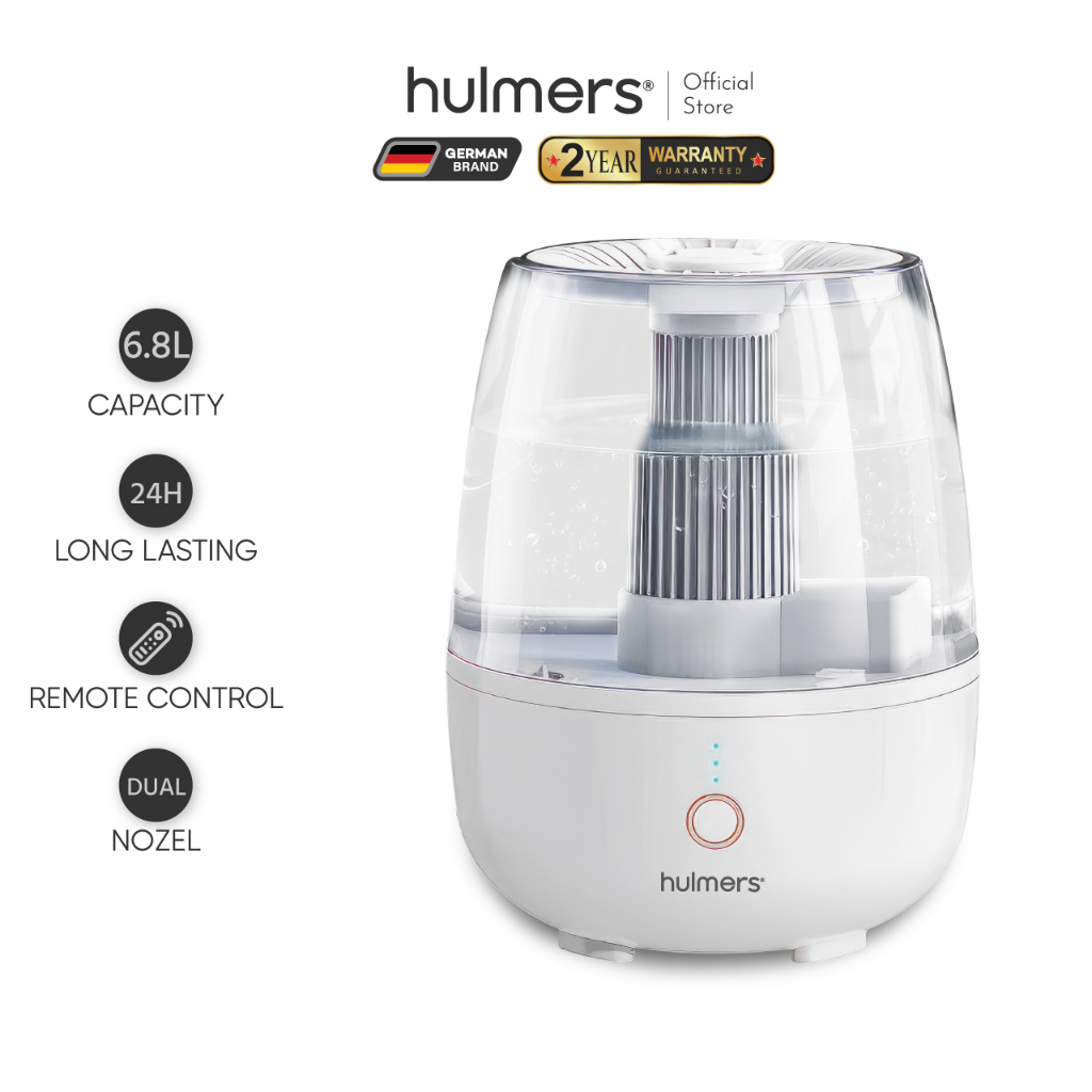 Hulmers - 6.8L Air Humidifier Ultrasonic Dual Large Mist