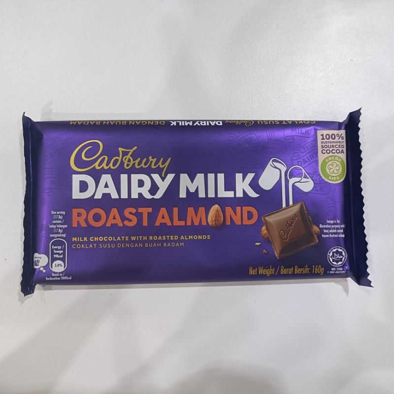 Cadbury Dairy Milk Roast Almond 160g Shopee Malaysia