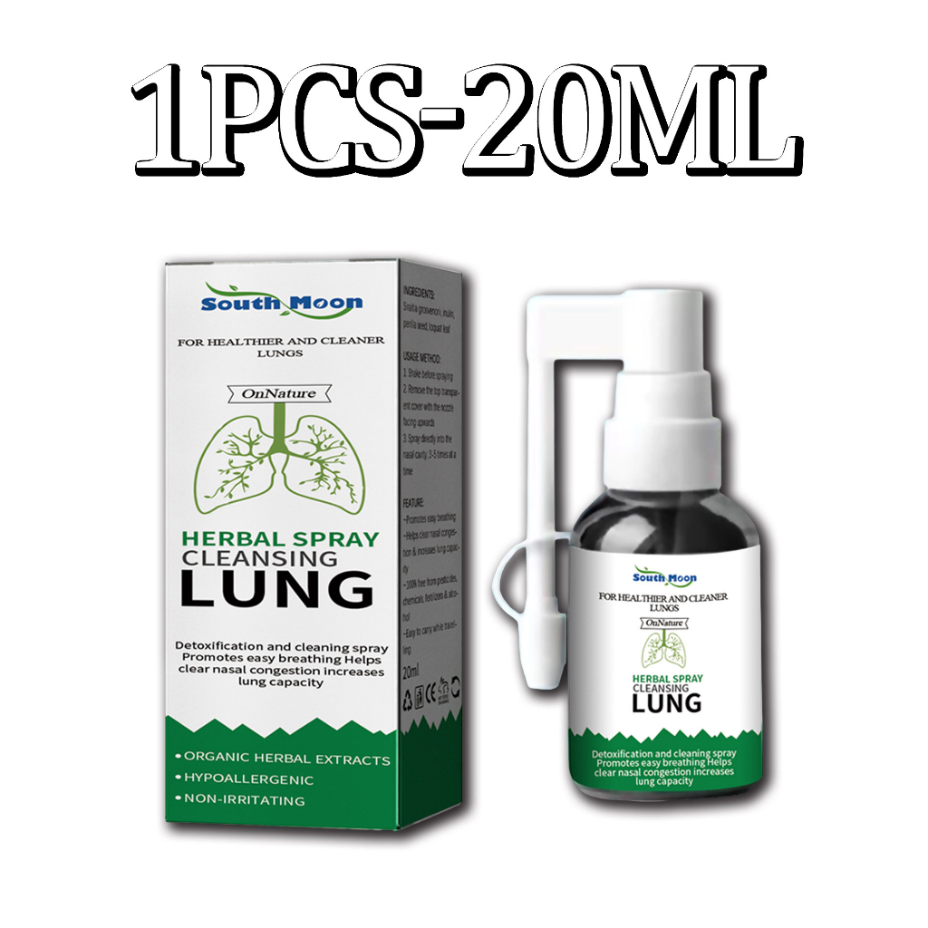 South Moon Clear Lung Nasal Spray Herbal Repair Spray Lung Protection ...