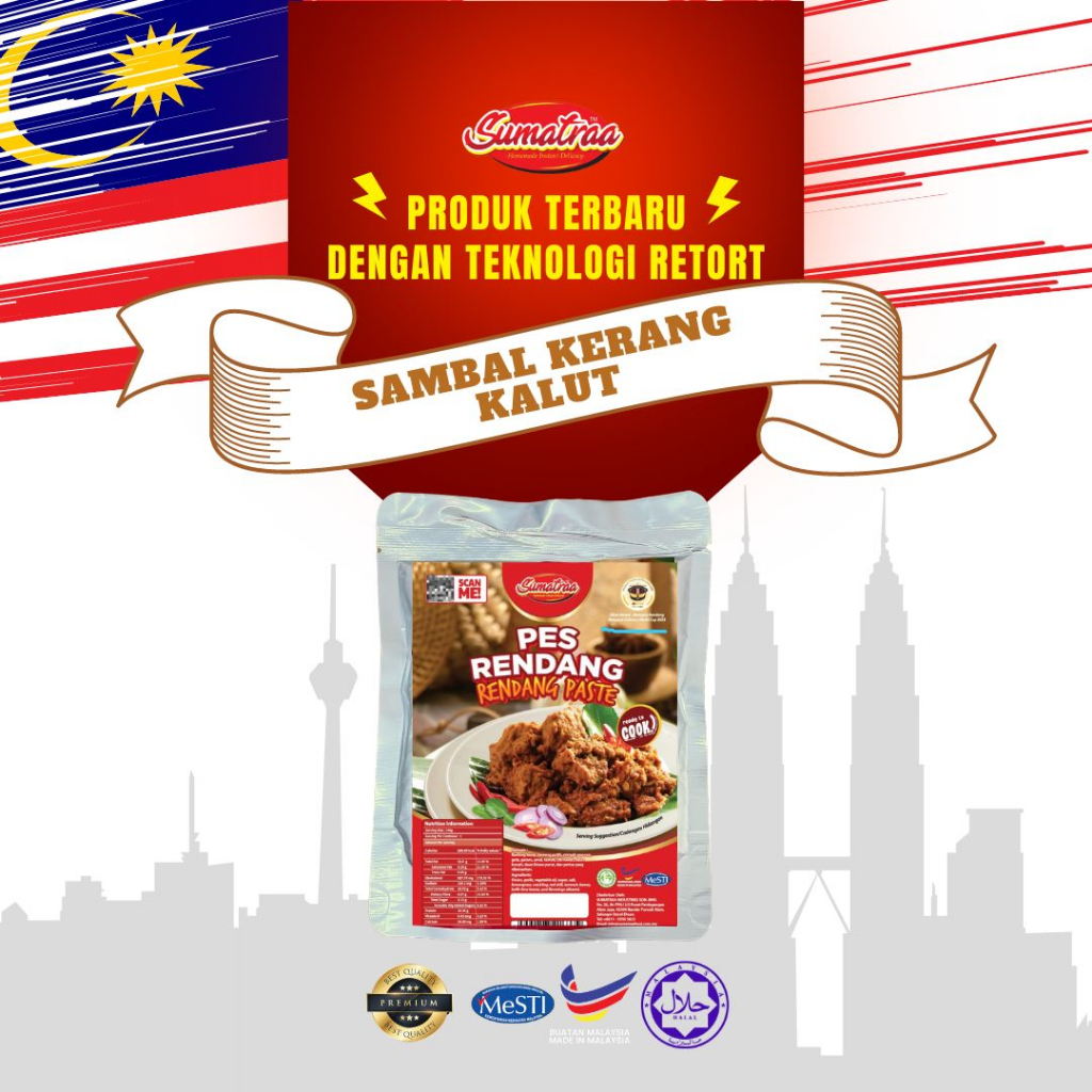 Pes Rendang (200g) | Sumatraa | Ready-to-Cook Food | Tanpa Bahan ...