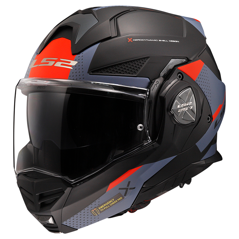 LS2 FF901 ADVANT X OBLIVION MATT BLACK BLUE 180 MODULAR HELMET ...