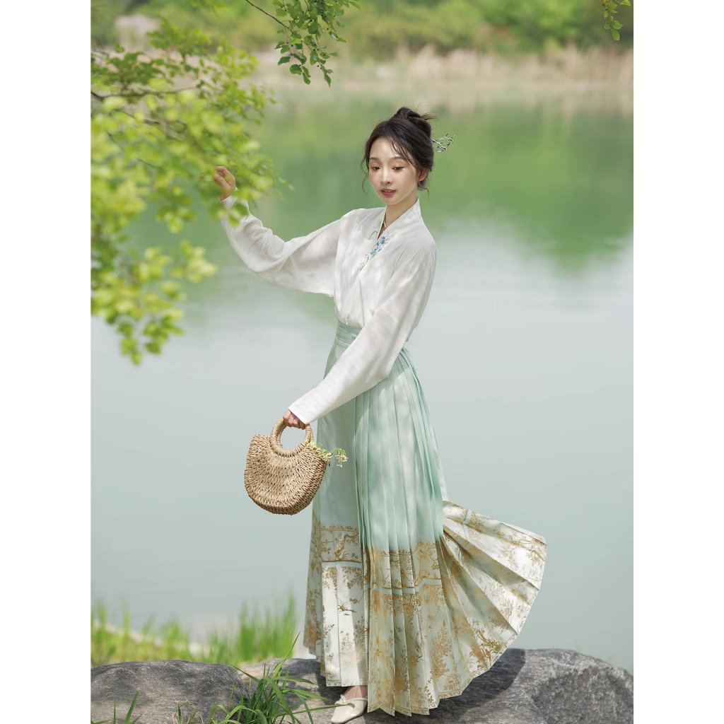 daidai (Ready Stock) Mamianqun Hanfu Cheongsam Baju Long Skirt Chinese ...