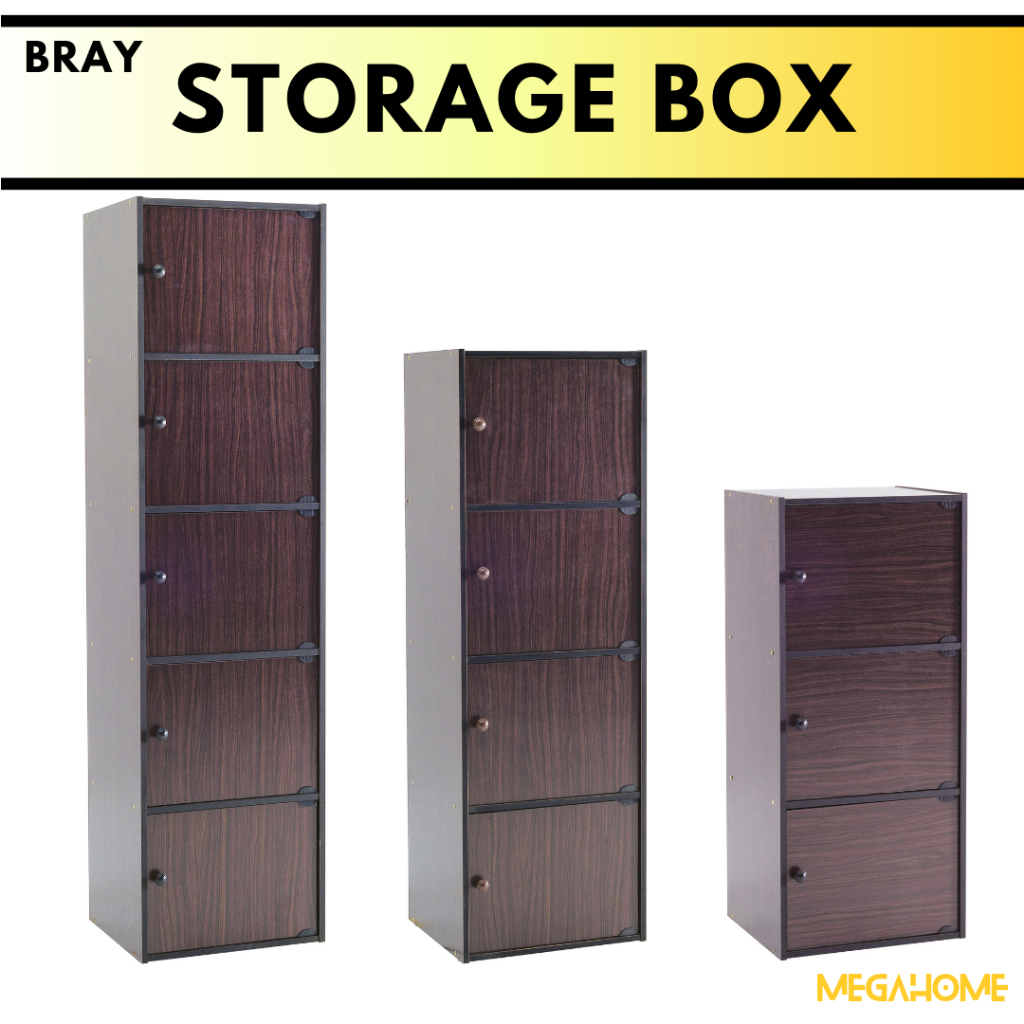 BRAY Storage Box/ Bookcase/ Bookshelf/ Book Almari Buku