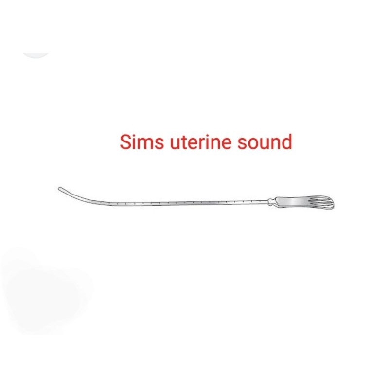 thumbnail image 2 of 2-Piece Sims Uterine Sound Set, Gynecology Surgical Instruments, Stainless Steel 2 of 4