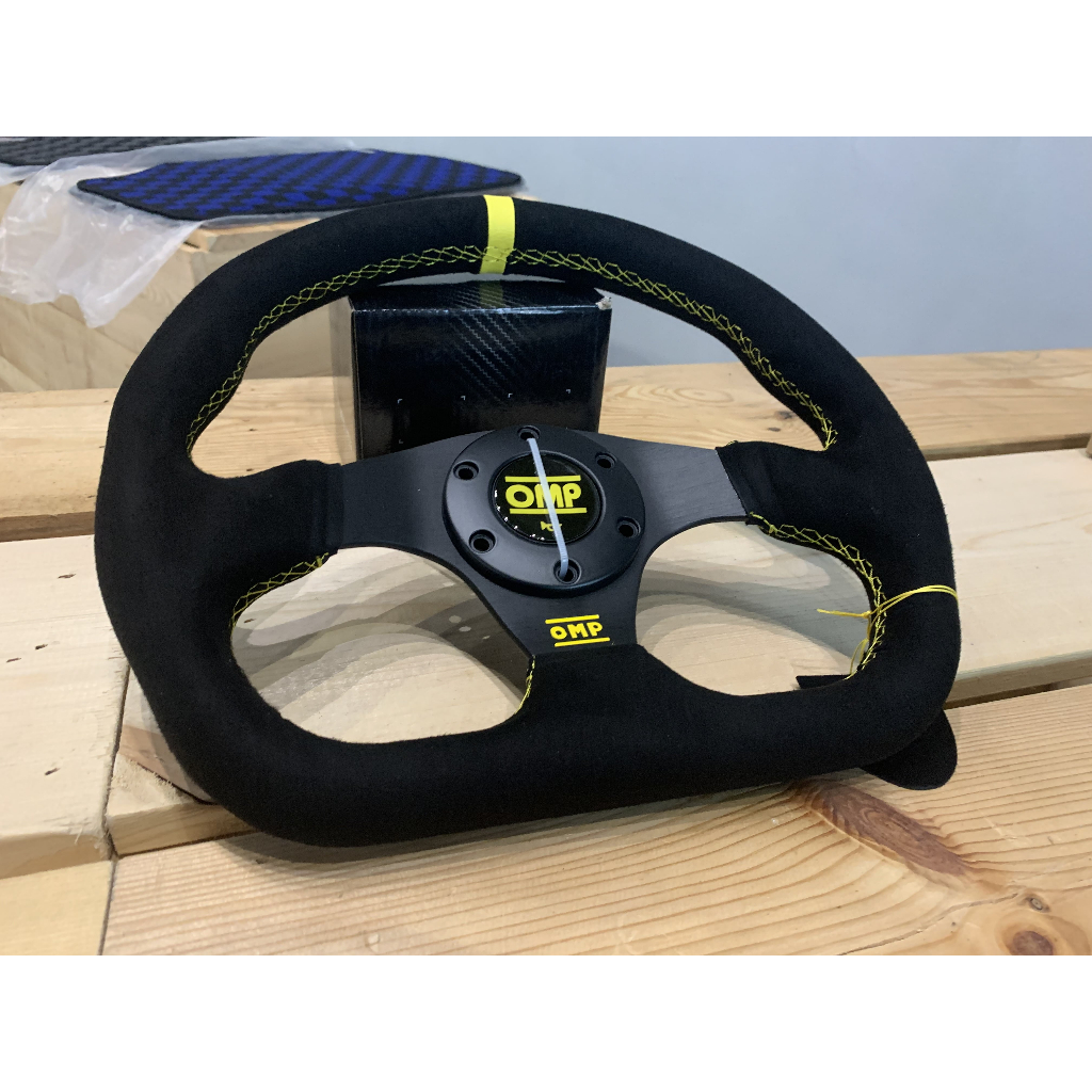 OMP SUPERQUADRO AFTERMARKET STEERING WHEEL SUEDE ALCANTARA 13INCH SUPER ...