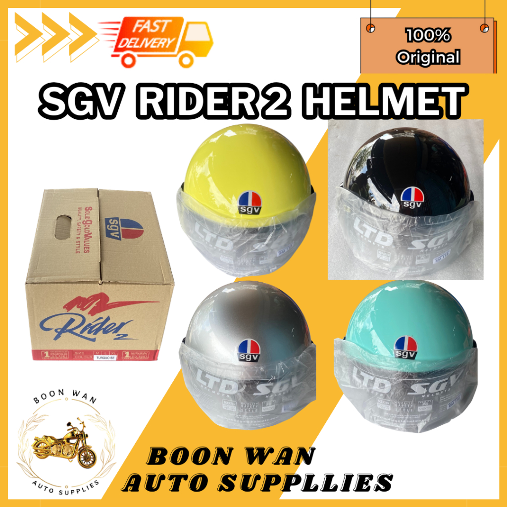 Helmet SGV Rider 2 [100% Original SGV] | Shopee Malaysia