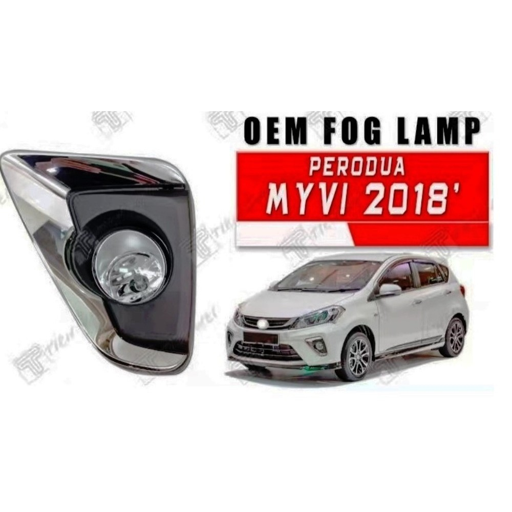 MYVI 2018 FOG LAMP ORIGINAL SPEC DESIGN (FULLSET INCLUDE WIRE KIT
