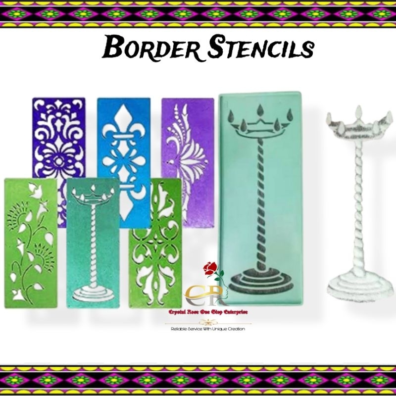 Rangoli Making Tool - Rangoli Border Plastic Stencils | Shopee Malaysia