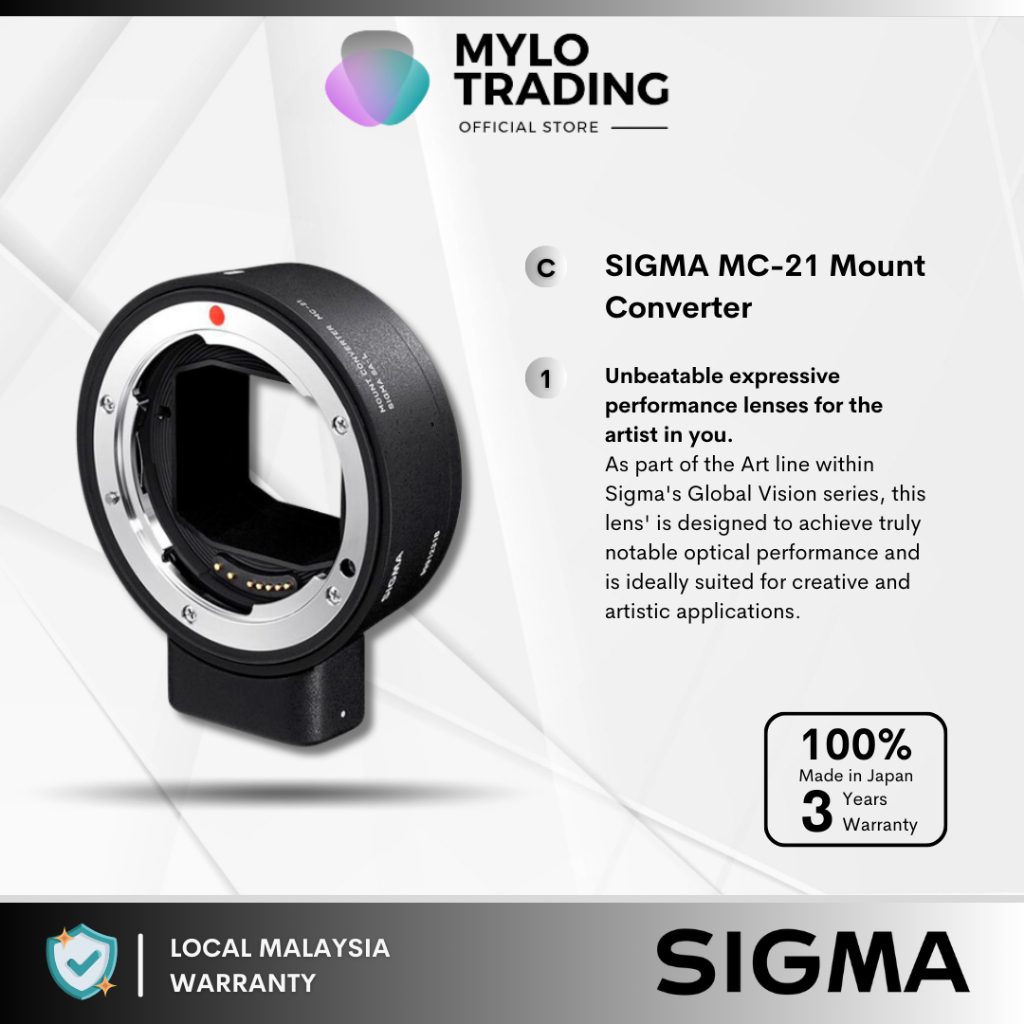SIGMA mount Converter MC-21（Sigma Bringing 11 Art-Series
