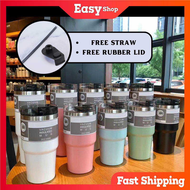 EASY Full Set 304 Stainless Steel Thermos Tumbler Korean Macaron Mug
