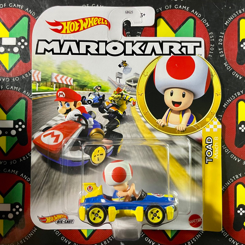 Original Hot Wheels Mario Kart Toad Mach 8 Shopee Malaysia 6915