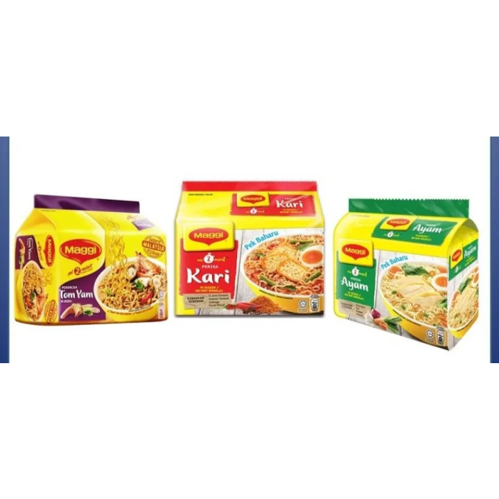 MAGGIE KARI MAGGIE TOMYAM MAGGIE AYAM INSTANT NOODLE MAGGIE | Shopee ...