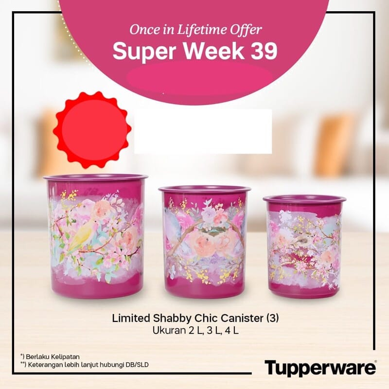 Tupperware Ot Shabby (Set of 3) (Tupperware Indonesia) | Shopee Malaysia