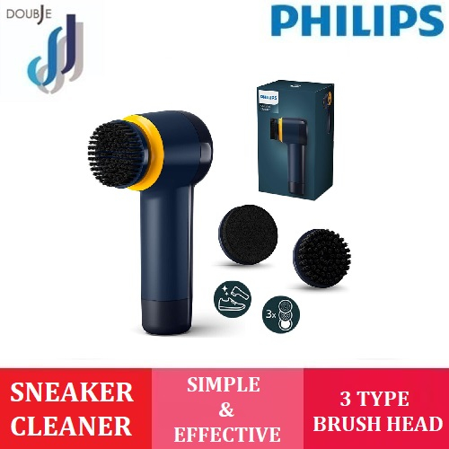 PHILIPS Sneaker Cleaner Trainer Cleaning Kit with 3 Brush Heads