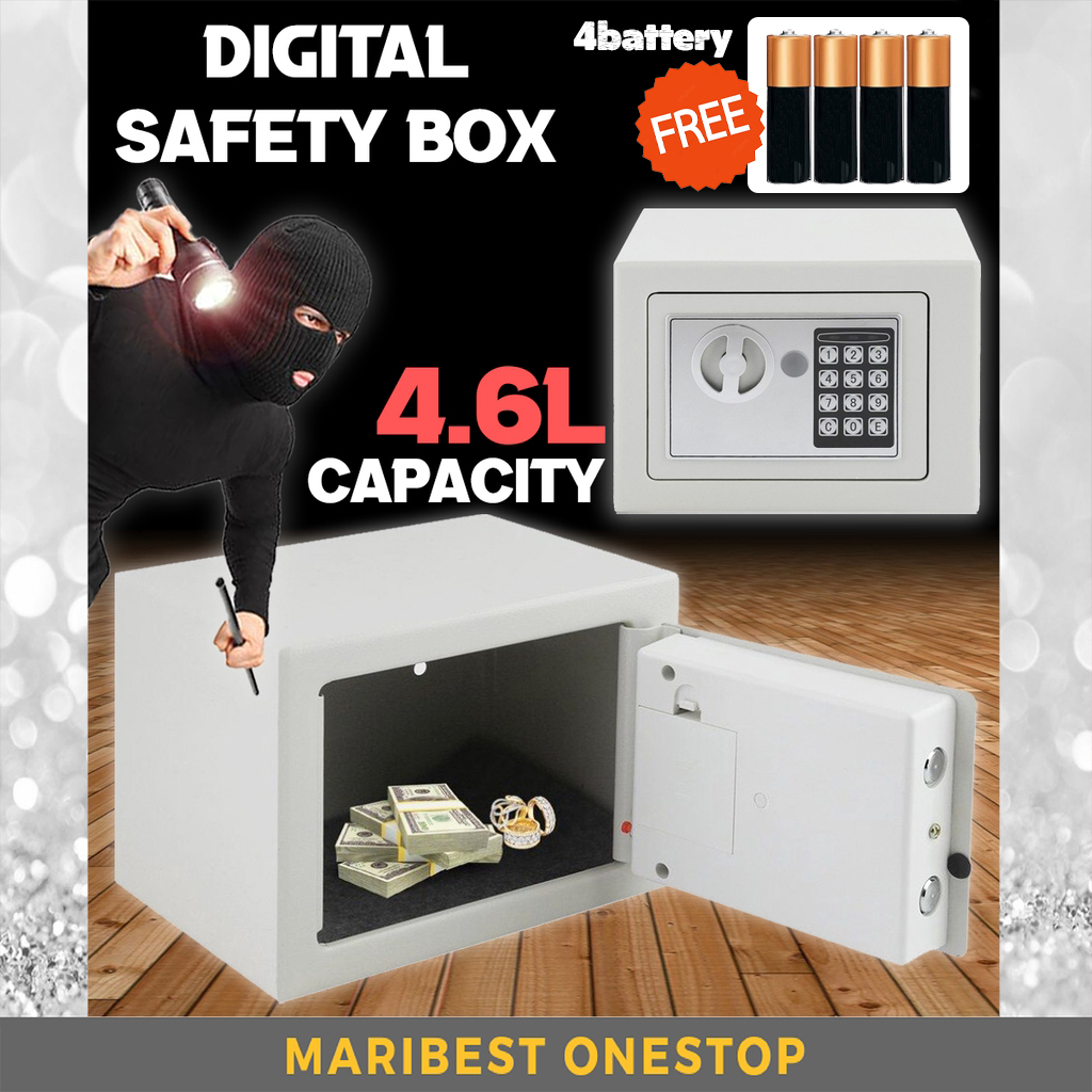 [VARIOUS COLOUR] Digital Safety Box Safe Box Lock Storage Box Anti