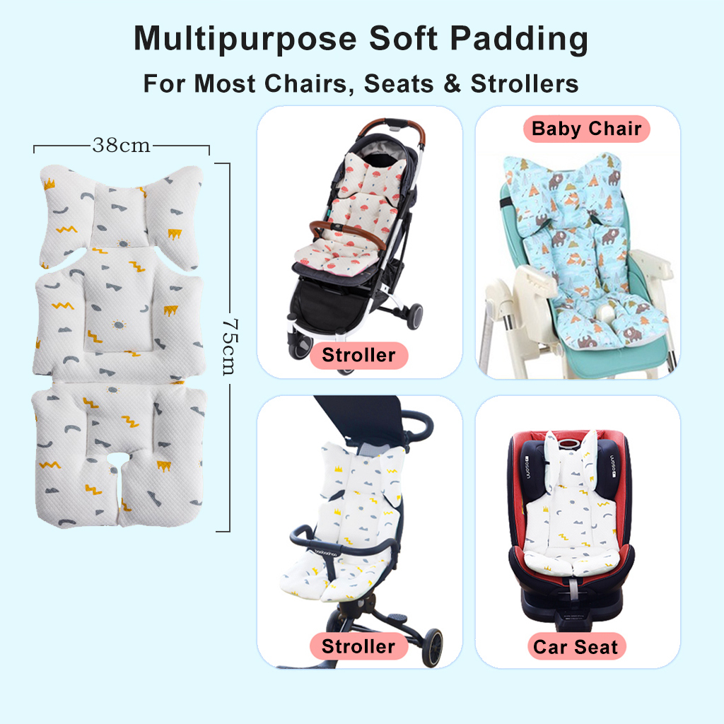 🔥Free Ship🔥 Stroller Baby Big 4 Wheels Lightweight Foldable Stable Soft