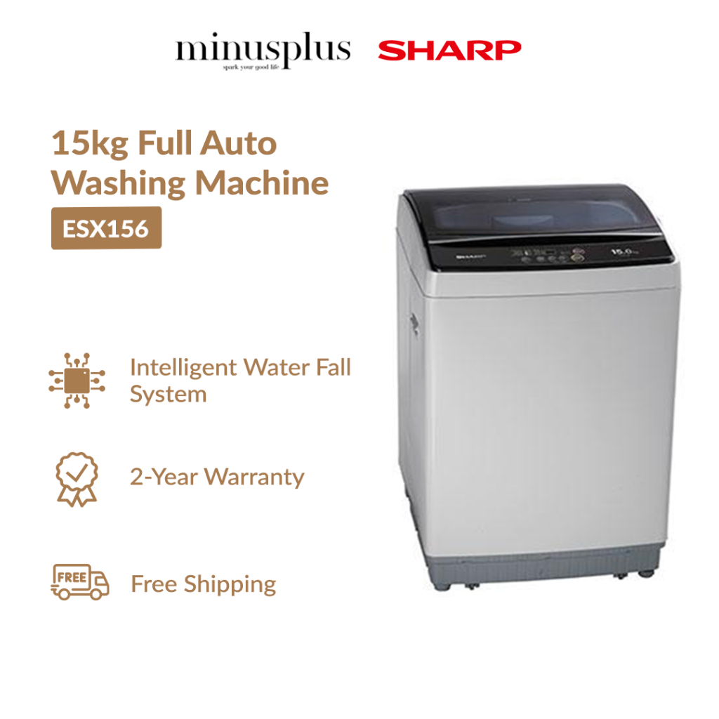 SHARP Washing Machine (15KG) Intelligent Waterfall Full Auto Washing
