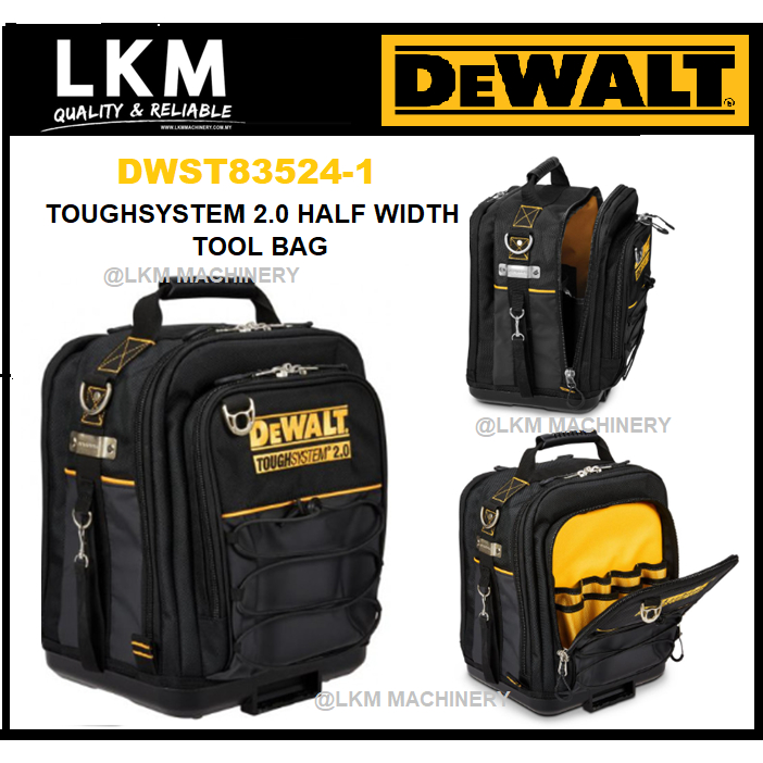 Dewalt Dwst83524 1 Toughsystem 2 0 Half Width Tool Bag With 27kg Load