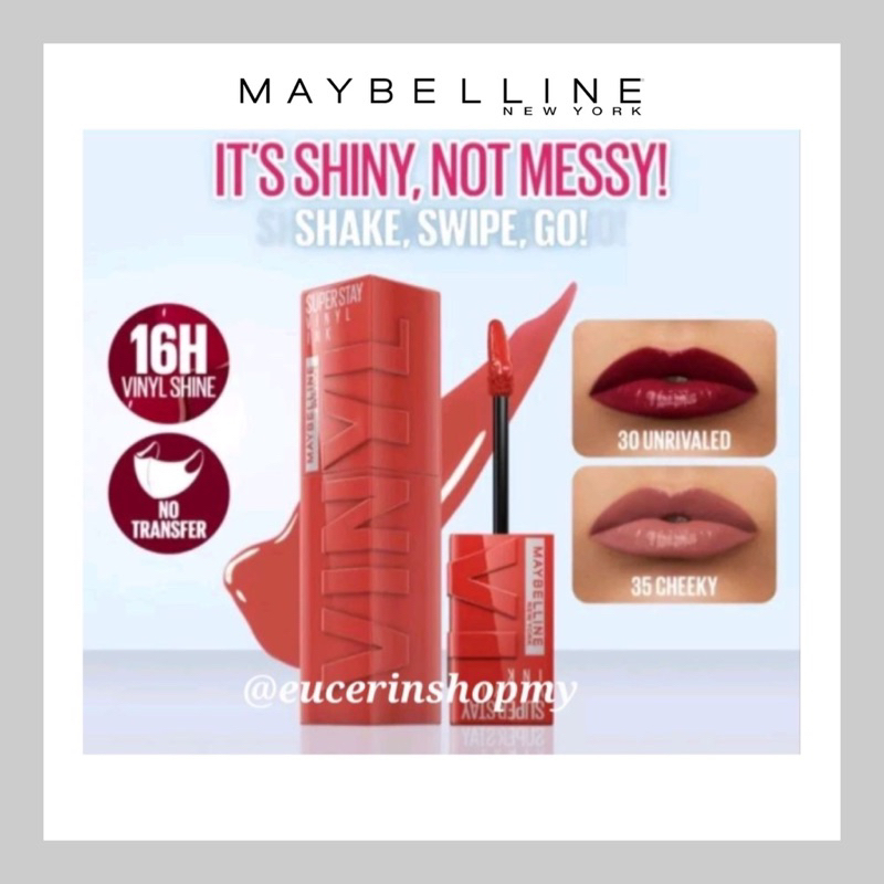 LIMITED PROMO[ 100 AUTHENTIC]NEW Maybelline (Exp 2025)Superstay Vinyl