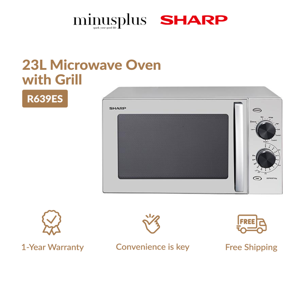 SHARP Microwave Oven (23L) Easy operation with rotary type Mechanical