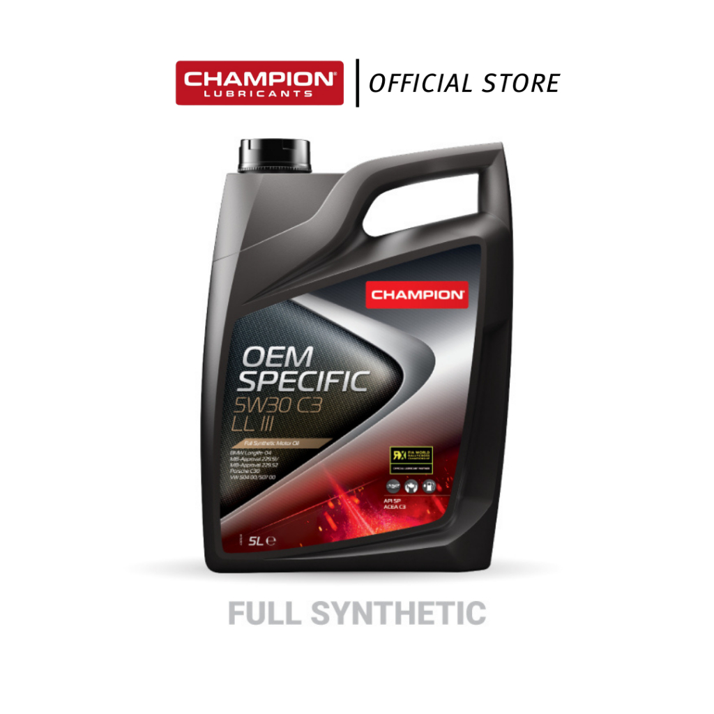 CHAMPION OEM Specific 5W30 C3 LL III (5L) | Shopee Malaysia