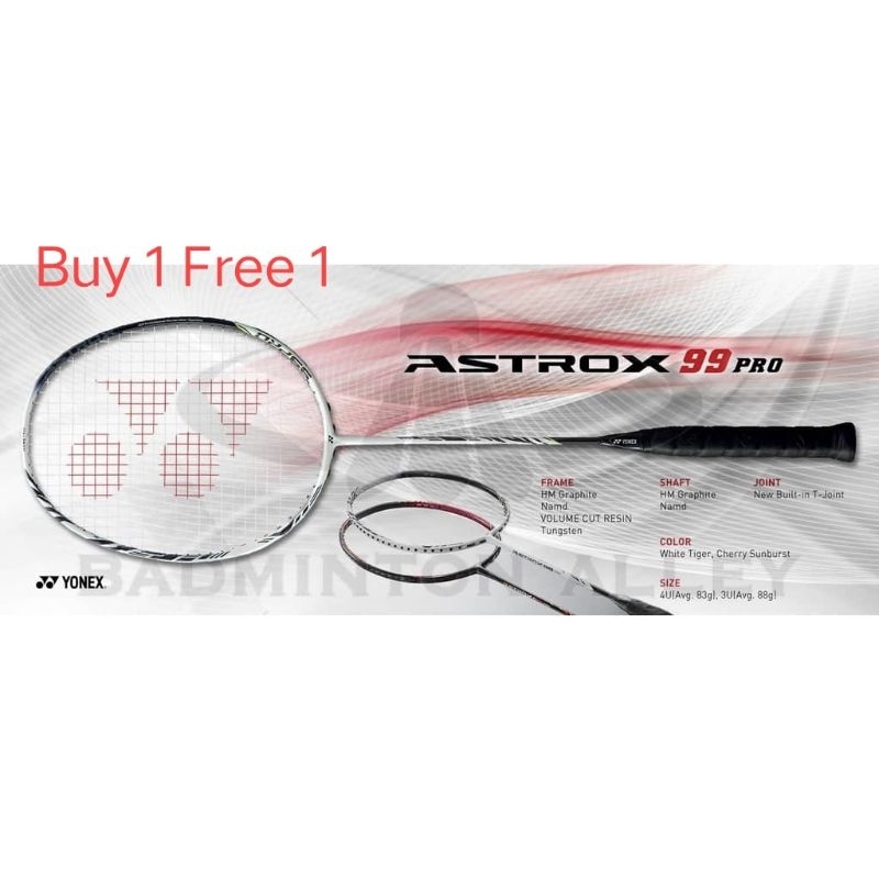 BUY 1 FREE 1 Yonex Racket Astrox 88s Astrox 99, Duora 10, Votrix Z ...