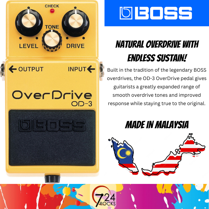 Boss pedal Boss OD3 Overdrive Guitar Effect Pedal Boss OD3 overdrive pedal boss pedal made in
