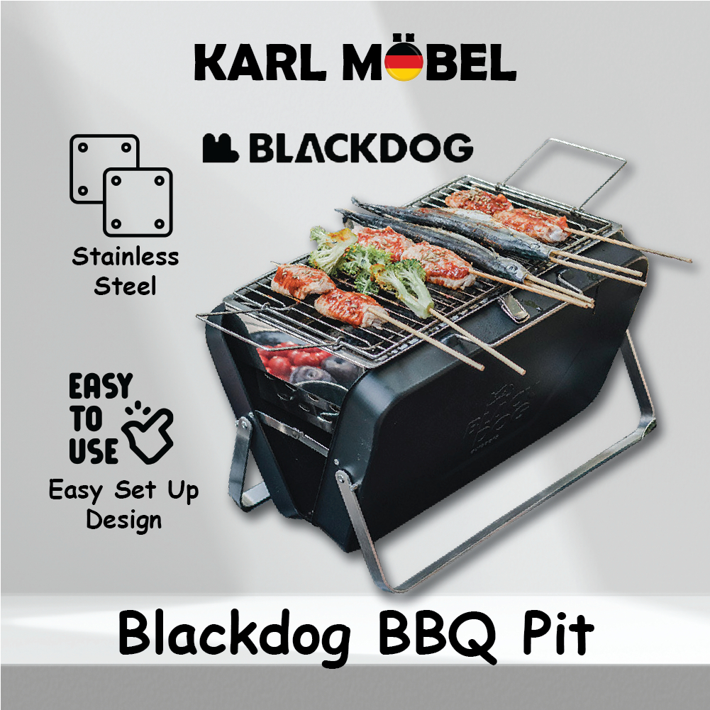 Blackdog BBQ Pit Stove Foldable Portable Grill Barbecue Camping Outdoor