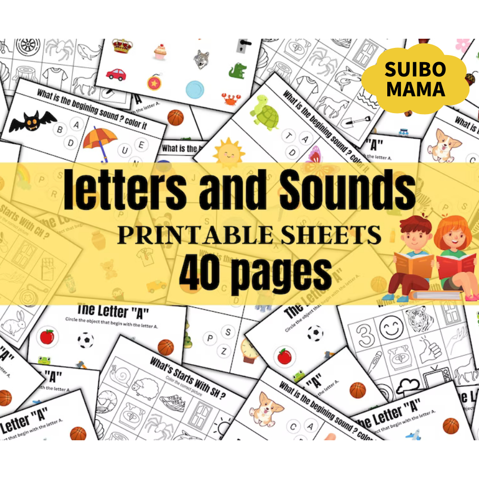 A442 – [PDF] Alphabet Letters and sounds worksheets 40 pages | Shopee ...