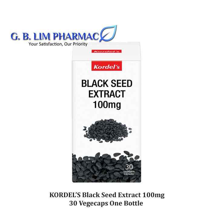 Kordel's Black Seed Extract Habbatu Sauda 100mg 30's Black Cumin (EXP