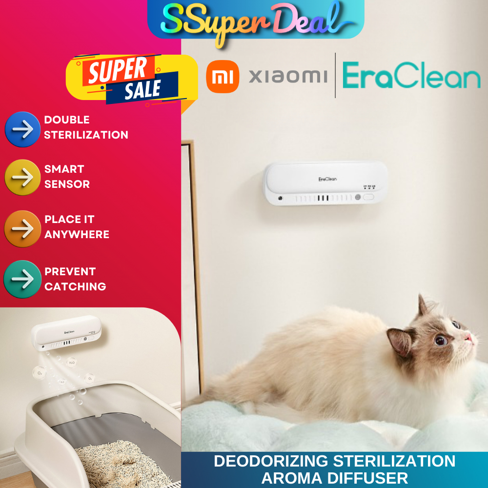EraClean Mini Indoor Air Purifier Ozone Generator Smart Pet Odor